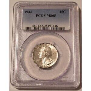 1944 Washington Quarter MS65 PCGS